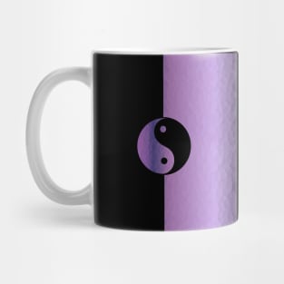 YIN Yang Purple - Yin Yang Art Mug